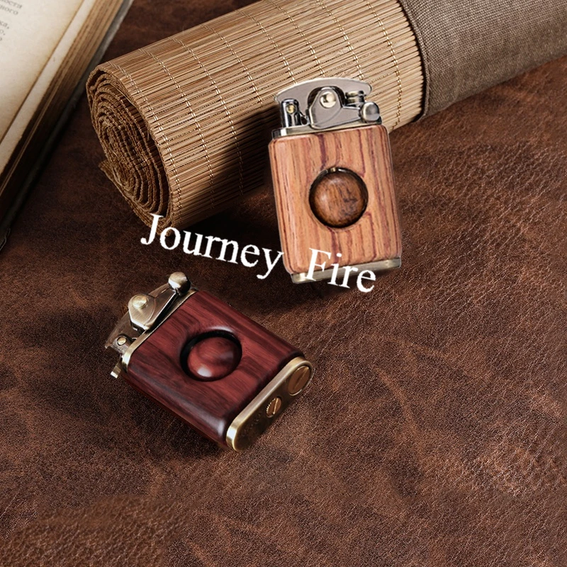 Retro Wooden Beads DecompressiLighter Flint Kerosene Oil Lighter Rosewood Solid Personality Creative Lighter Gadget For Man Retro Wooden Beads DecompressiLighter Flint Kerosene Oil Lighter Rosewood Solid Personality Creative Lighter Gadget For Man