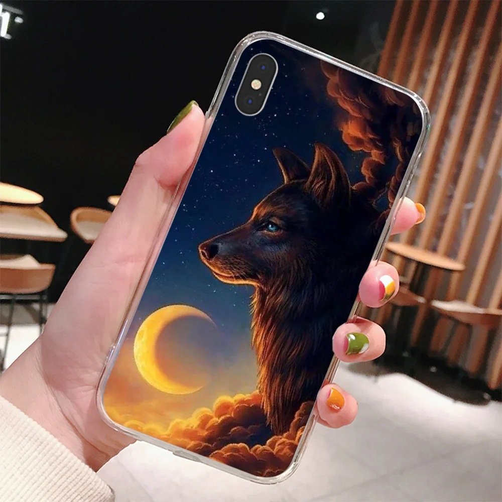 Чехол для Iphone 7 чехлы с волком Se 2020 чехол телефона противоударный iPhone 11 Pro