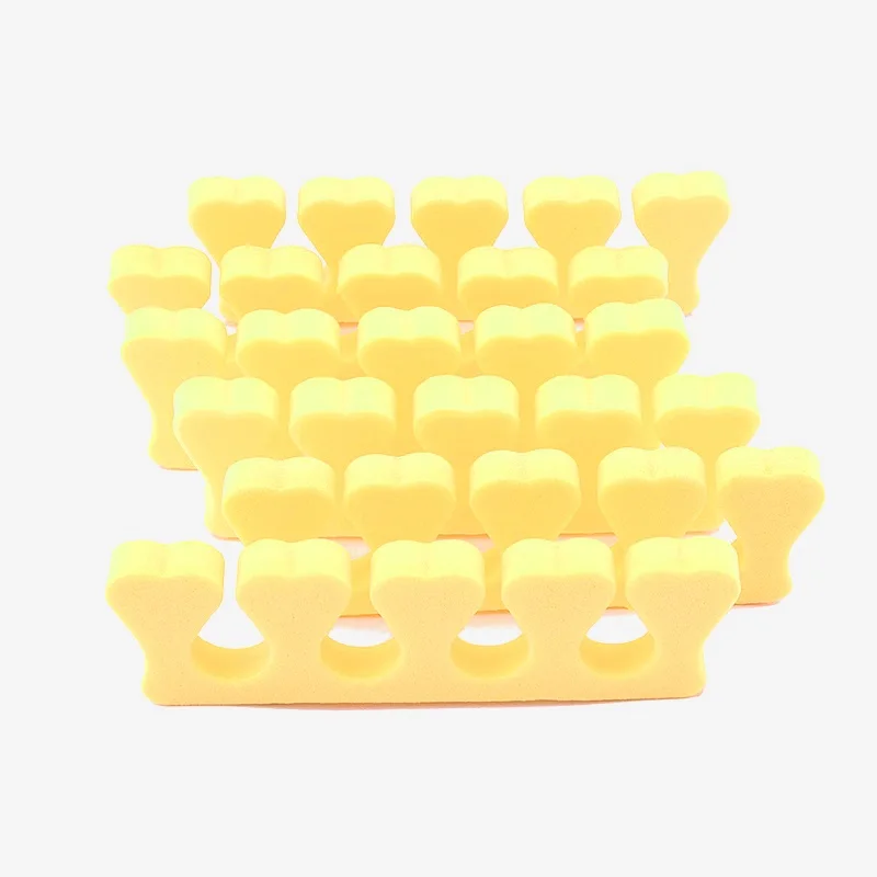 FlorVida 1 pair Sponge Toe Separator Soft Ultralight Cotton Nail Art Tool For Toe Manicure