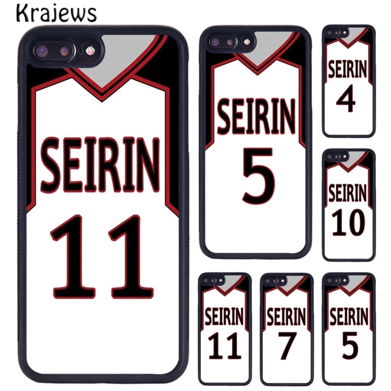 Однородный чехол для телефона krajew Kuroko no Basuke Seirin iPhone 5 6 S 7 8 plus 11 12 Pro X XR XS Max Samsung Galaxy S6