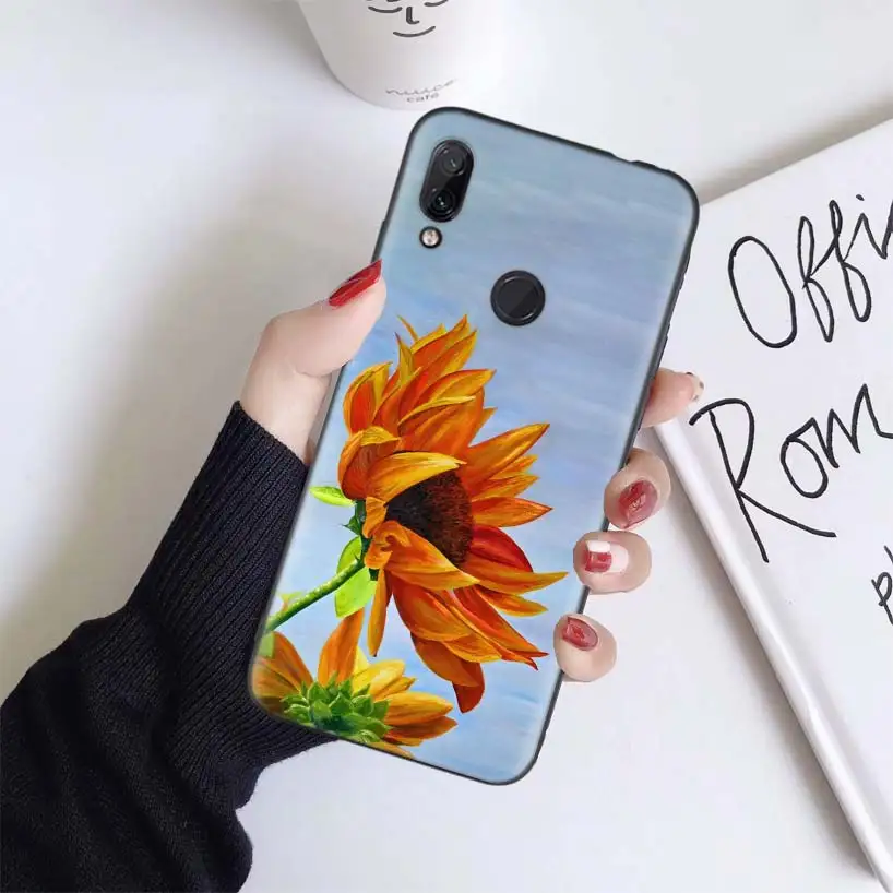 BS193-4 Чехол Ван Гога с подсолнухами Ромашка для Xiao mi Red mi Note 7 8 K20 7S 7A 6 6A Pro S2 5 mi Play 9T CC9 E A1 A2 Lite F1 мягкий чехол для телефона - Цвет: BS193-4