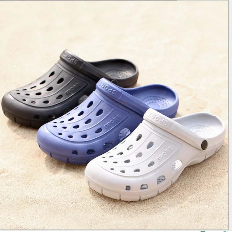 

2019 New Style Summer Rafting Porous Men And Women Slipper Breathable Closed-toe Slippers Couples Slippers Men And Women