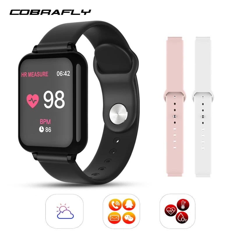 

COBRAFLY B57 smart watch bracelet men women android IOS blood pressure monitor health wristband smartwatch fitness tracker watch