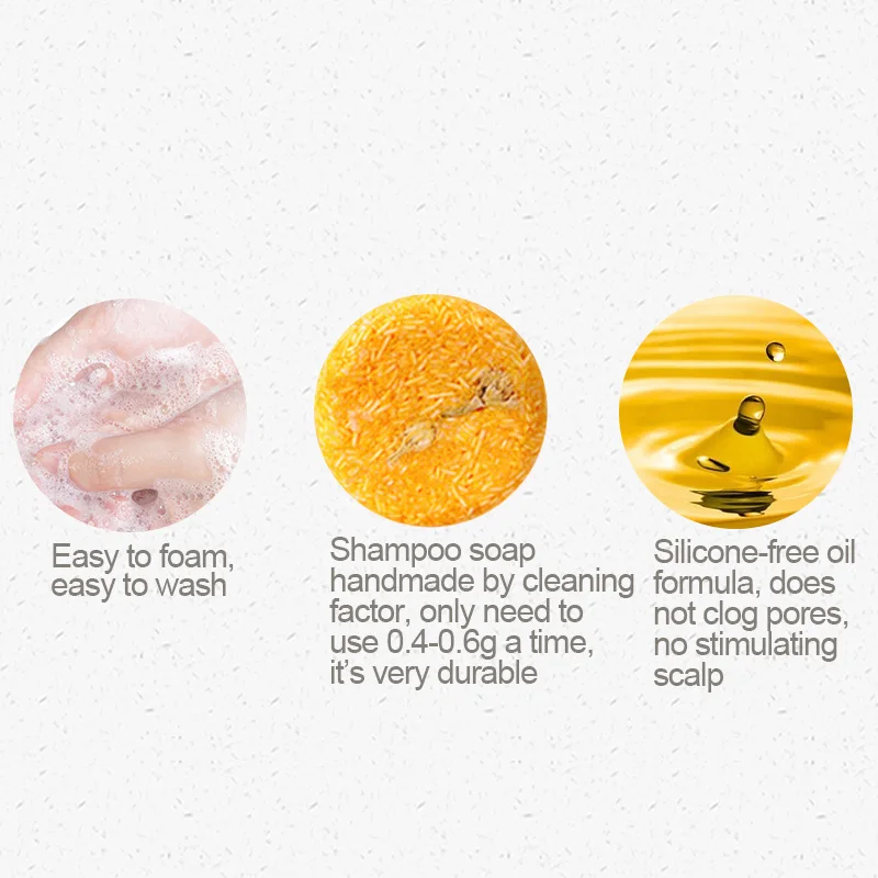 PURC Organic Shampoo Bar 100% Pure And No Chemicals Or Preservatives Natural Handmade Cold Processed Dry Shampoo Soap Hair Care 5