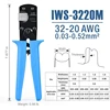 IWS-3220 обжимной инструмент с микро разъемом 0,03-0.52mm ² 32-20AWG трещотка щипцы для D-Sub, открытый баррель костюмы Molex,JST,TYCO-E ► Фото 3/6