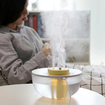 

1.2L Large Capacity Ultrasonic Air humidifier diffuser cool USB mist maker For home office air purifier