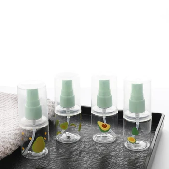 

30/60ml Portable Plastic Spray Bottle Avocado Fruit Transparent Empty Spray Bottle Makeup Containers Liquid Makeup Atomizer Pot