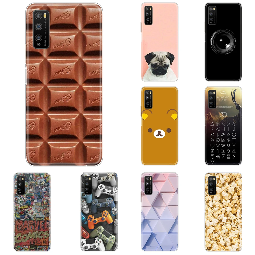 

Silicon Case for Huawei Enjoy Z 5G luxury Transparent Soft Tpu Case on Enjoy Z 5G 6.5 inch flexible shockproof Coque Etui Bumper