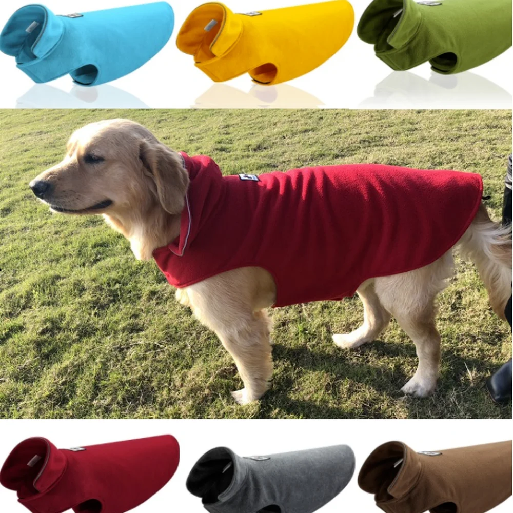 

Reflective Vest for Dog, Clothes for Small, Medium, Large Dog, Spring New Style, Pet Fleece Clothing, Two-Sided Vest, Jacket
