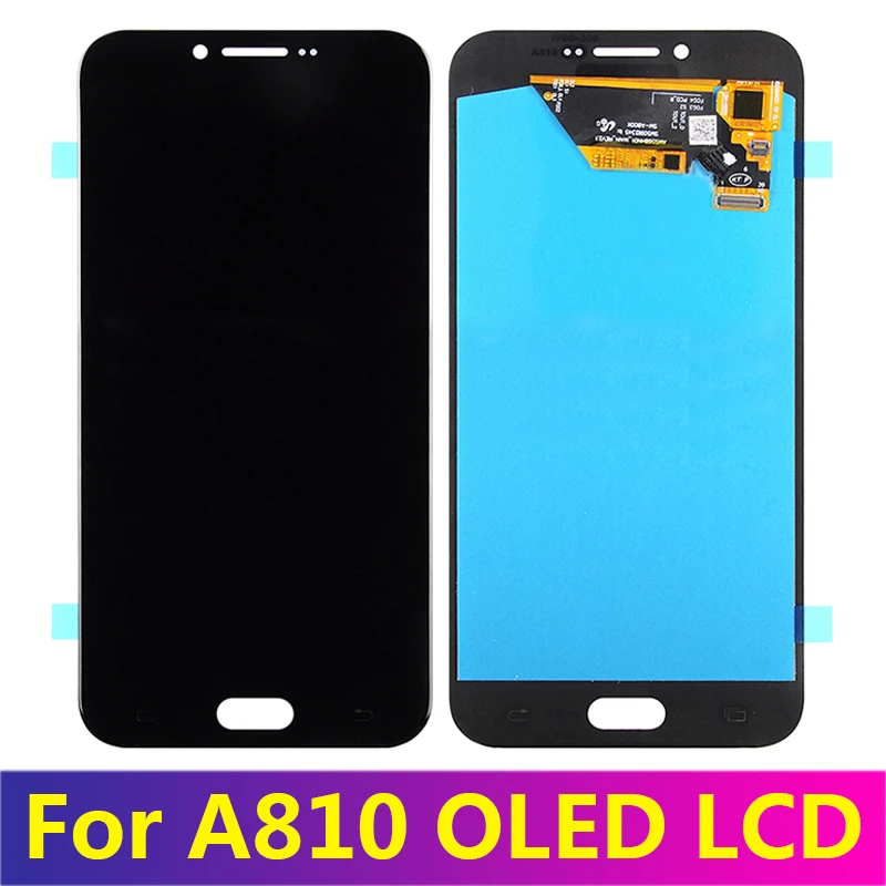 OLED LCDs Замена для Samsung Galaxy A8 2016 A810 ЖК-дисплей сенсорный экран дигитайзер Запасные