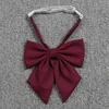 Japanese School JK Uniform Bow Tie For Girls Wine Red Butterfly Cravat School Sailor Suit Uniform Accessories Flowers Tie 2