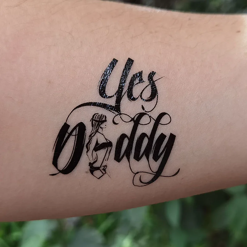 Yes Daddy Option 2 Cuckold Temporary Tattoo Fetish For Hotwife Cuckoldtemporary Tattoos 