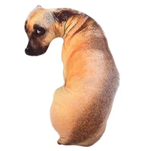 Детская милая мягкая плюшевая 3D подушка с изображением собаки, мягкая подушка с ярким принтом, плюшевые игрушки