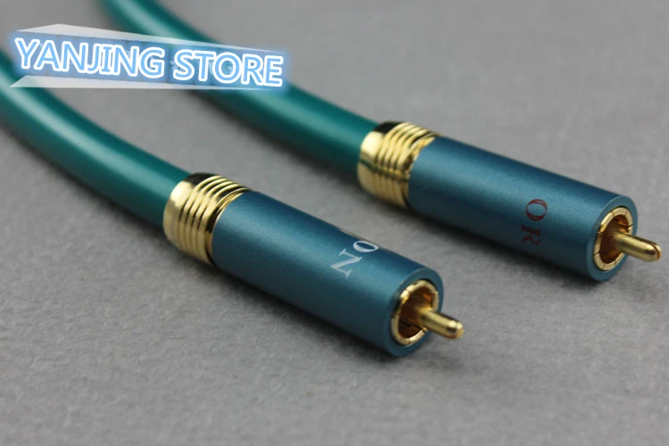 

Hifi RCA Cable Hi-end CD Amplifier Interconnect 2RCA to 2RCA Male Audio Cable single crystal copper