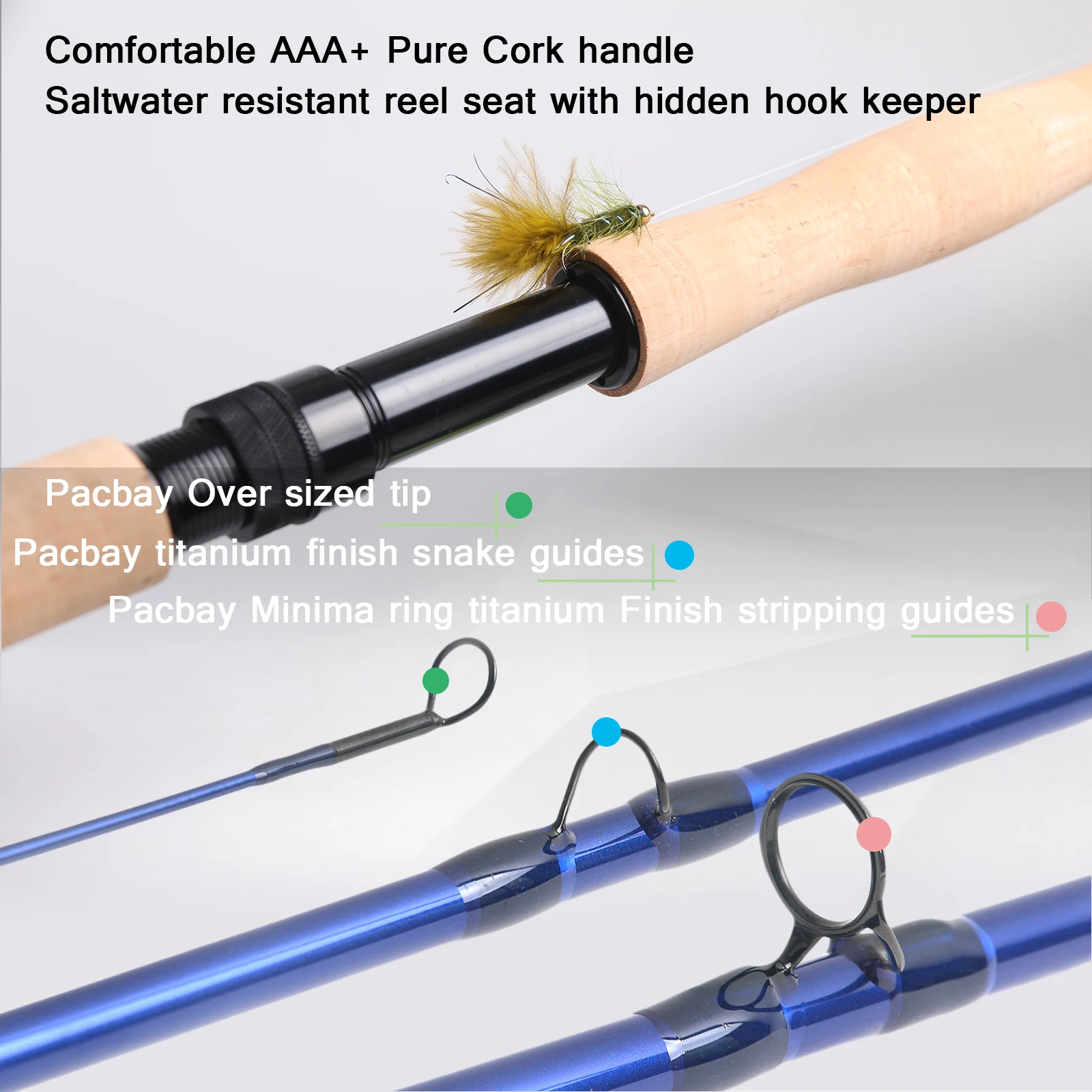 Maximumcatch Saltwater 30T SK Carbon Fiber Fly Fishing Rod 8
