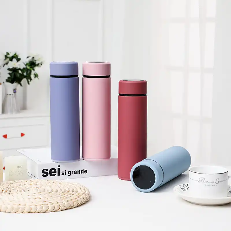thermos flask with temperature gauge