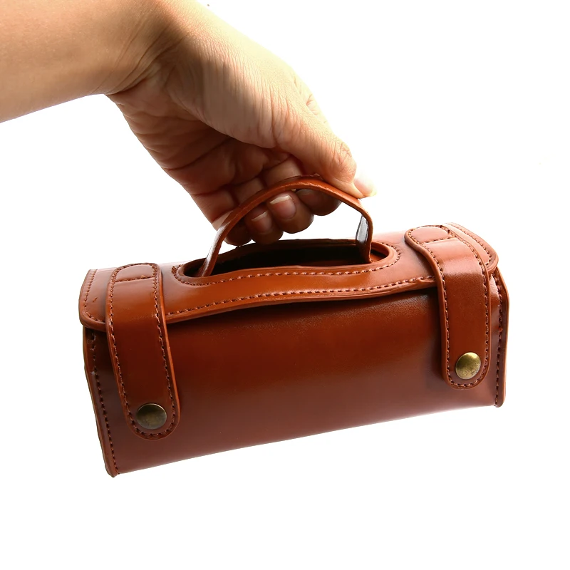 Manual Shaving Razor Portable Shaving Brush Travel PU Leather Bag For 2 edges Safety Razors Box 4