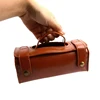 Manual Shaving Razor Portable Shaving Brush Travel PU Leather Bag For 2 edges Safety Razors Box 4