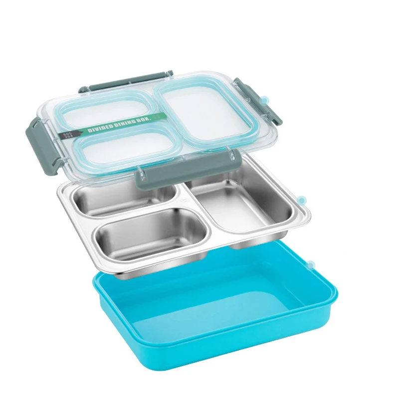 3/4 отсек ланч-боксов Bento Box Ланчбокс контейнеры для детей и взрослых школы Bentobox планирования еды Порционный контейнер