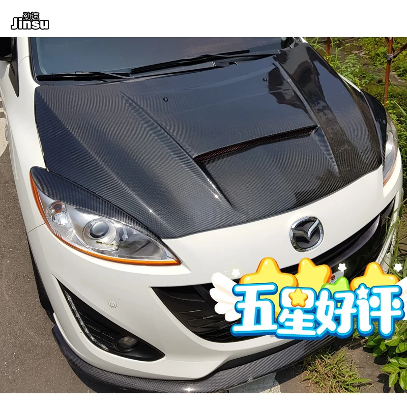 Спортивные Чехлы для фар из углеродного волокна Mazda 5 2010-2017 декоративная наклейка