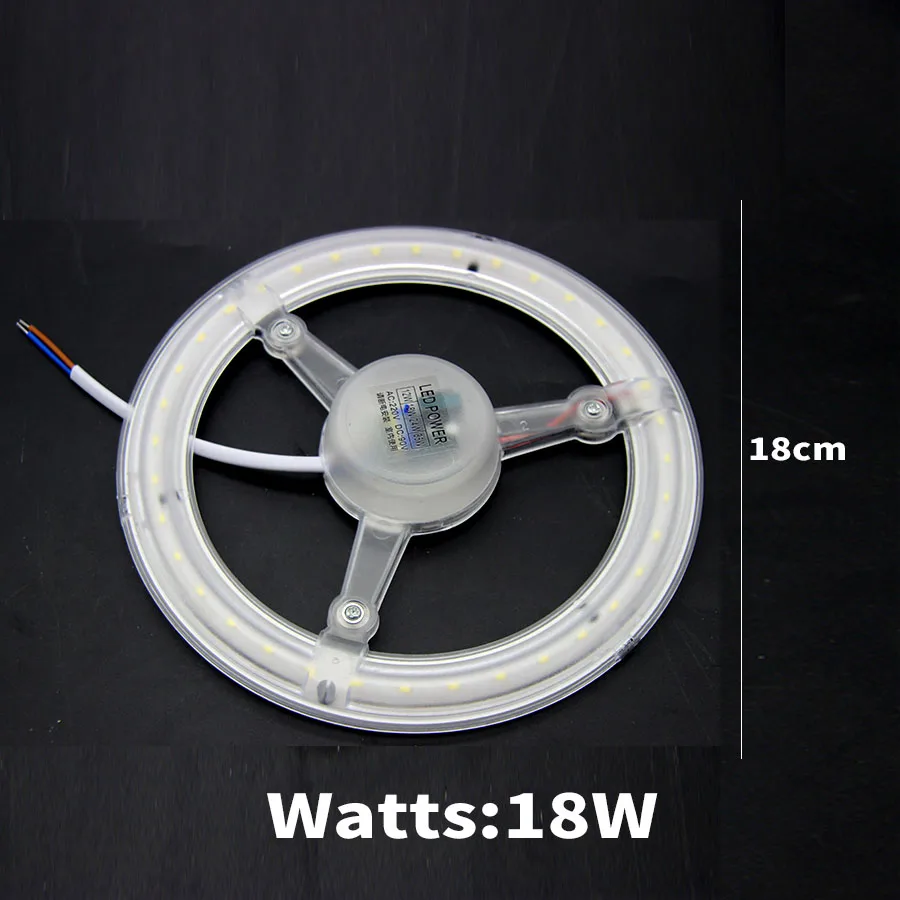 Светодиодный модуль Потолочные светильники Светильник ing источник AC220V 230V 240V 12 Вт, 18 Вт, 24 Вт, 36 Вт Экстра Яркий светодиодный заменить светильник источник легко Установка - Цвет: 18W