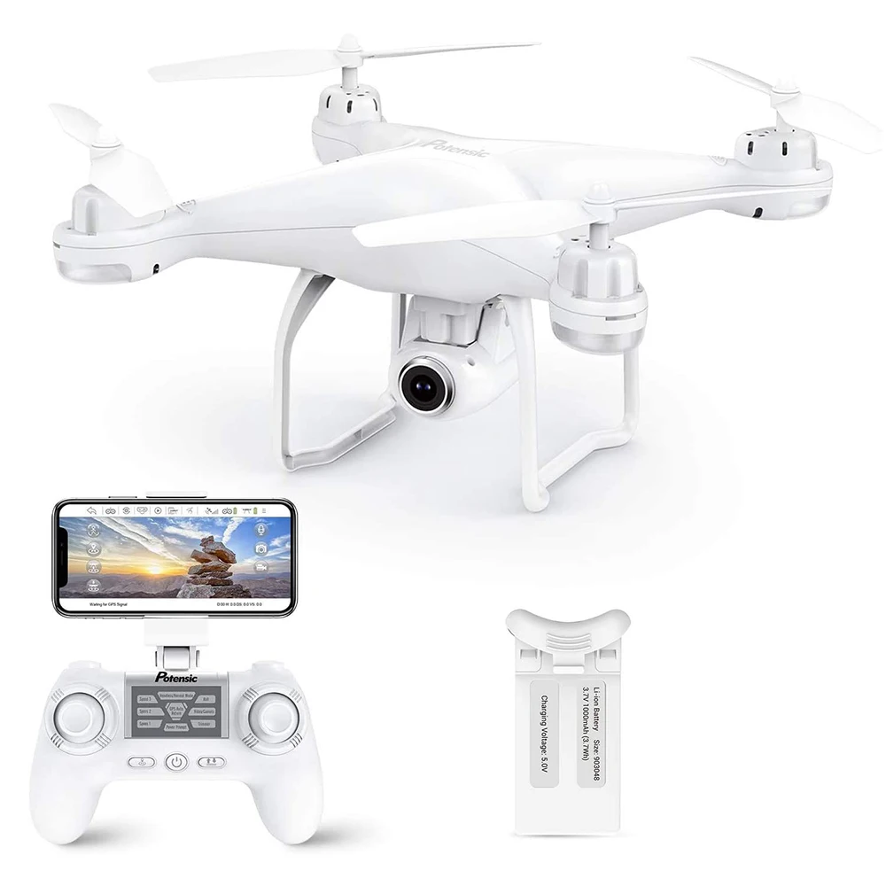 Potencisic-Dron profesional T25 con GPS, Wifi, FPV, RC, helicópteros con cámara HD de 1080P, retorno automático a la altitud del hogar, RC Quadcopter