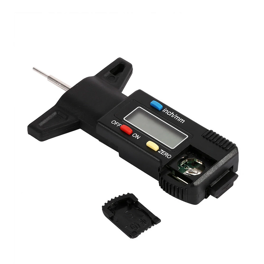 Car Tire Digital Tyre Tread Depth Tester Gauge Meter Measurer For Motorcycle Trucks Car Accessories 0-25.4mm/ 0.01mm