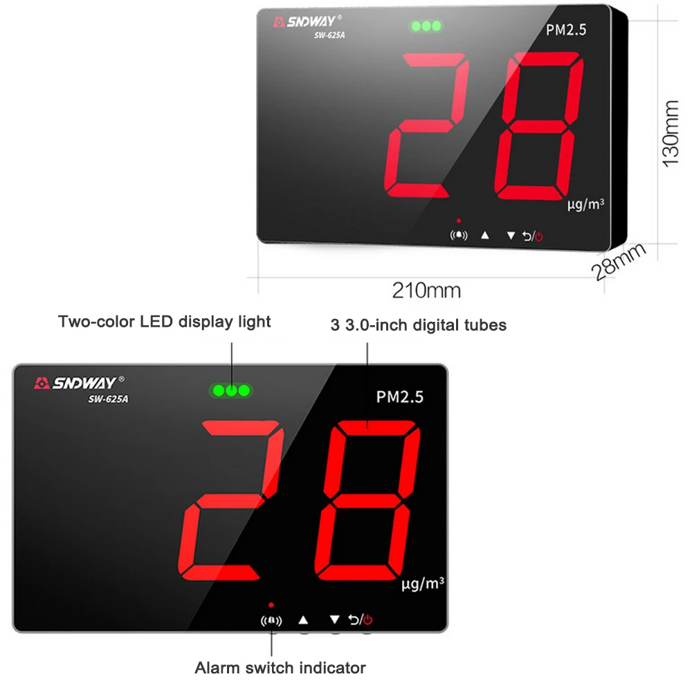 Монитор качества воздуха/мини-лазер PM2.5 монитор Настенный/Inovafitness PM2.5 детектор/газовый монитор/анализатор газа/диагностический инструмент