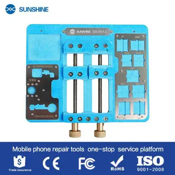 

SUNSHINE SS-601J 2020 upgrade mainboard fixture for iPhone 8/7/11/x/xs fingerprint repair PCB bracket Logicboard welding repair