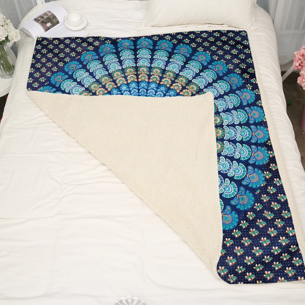3D одеяло с цветочным принтом серии Datura s, Флисовое одеяло серии Datura flowers, утепленное Двухслойное пушистое одеяло для спальни