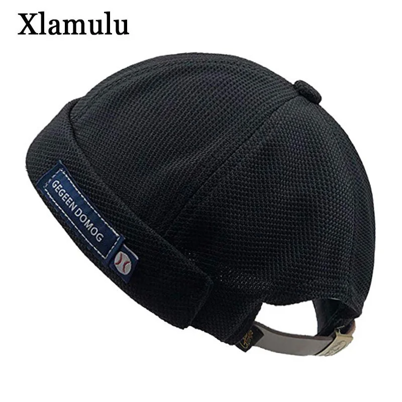 

Retro Vintage Women Docker Cap Dome Hat Autumn Beanies Winter Hats For Men Short Skull Cap Crimping Brimless Fashion Bonnet Caps
