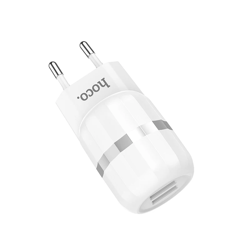 HOCO C41A 10 шт./лот 5 в 2.4A USB зарядное устройство для iPhone 11 Xs Max ЕС вилка настенное зарядное устройство адаптер для samsung Xiaomi huawei