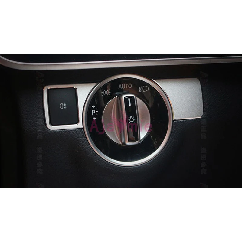 Хромированная крышка переключателя фары для Mercedes Benz E Class A B old-C GLA CLA ML GL GLK GLE GLS