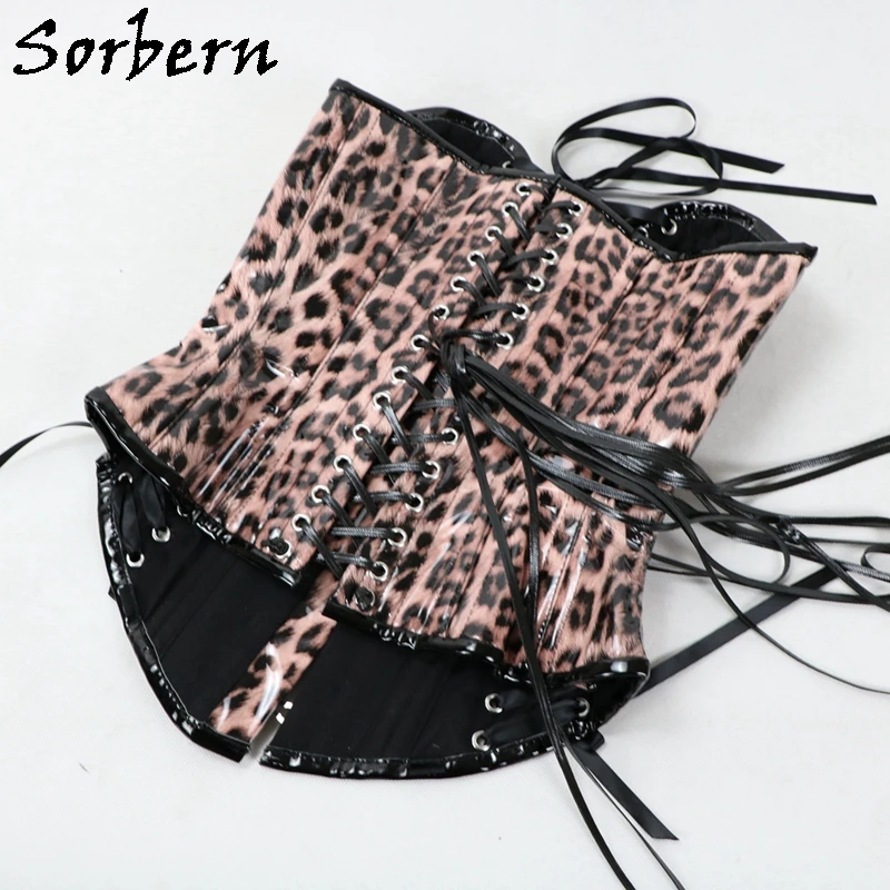 Sorbern Custom Color Corset Women Fetish U-Shaped Cup Support Breast Steel Corset With Corset Lace Up Back Hourglass