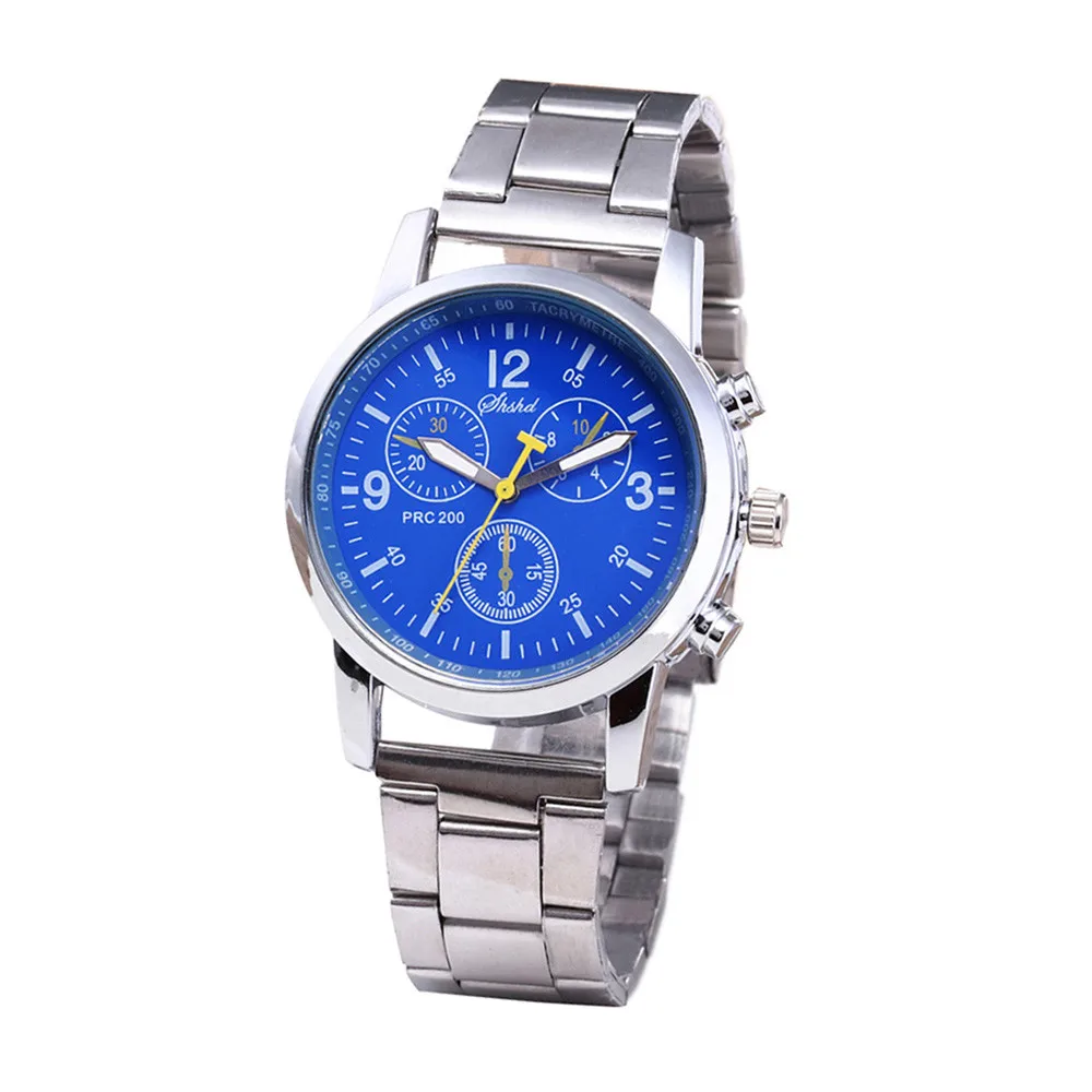 Модные часы для отдыха мужские простые нейтральные Кварцевые аналоговые наручные часы со стальным браслетом Reloj mujer Relogio feminino W2 - Цвет: BU