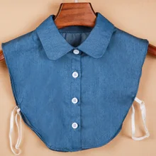 Новые женские нагрудные поддельные воротник съемный Половина Рубашка ложный воротник