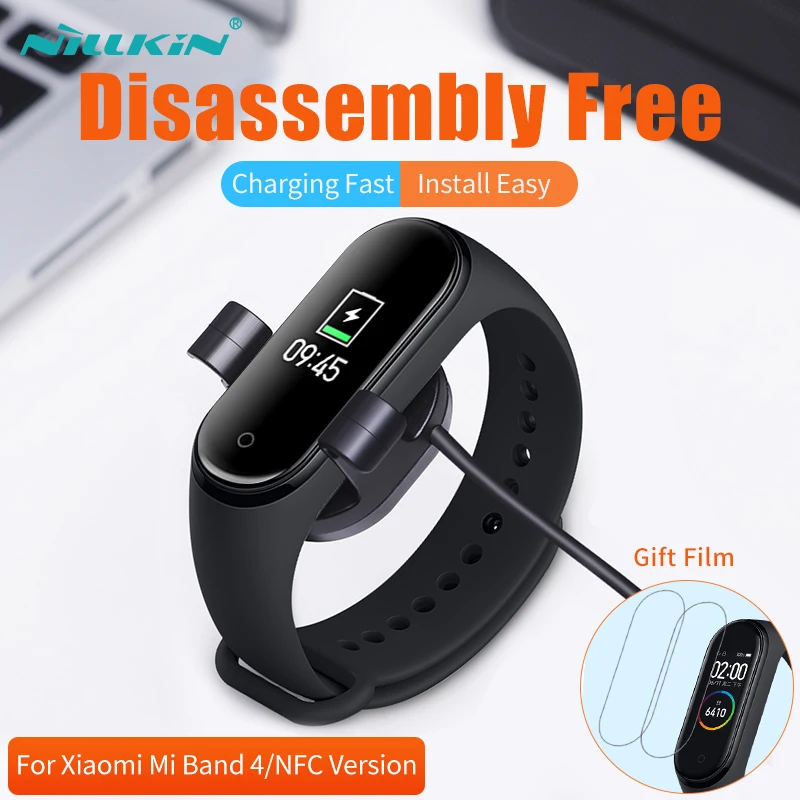 NILLKIN для xiaomi mi Band 4 зарядный кабель mi band 4 для xiaomi mi band 4 global Зарядное устройство USB зарядное устройство для xiaomi smart band 4