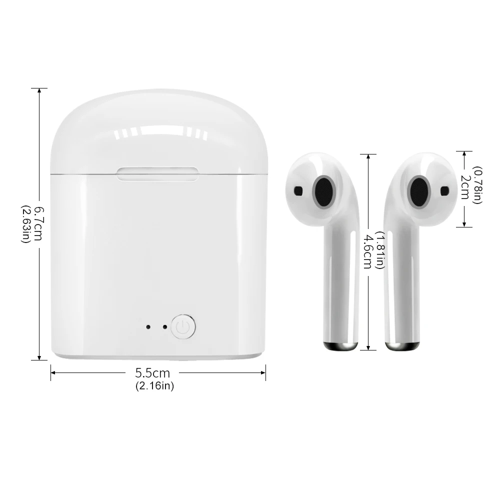 i7s TWS Wireless bluetooth Earpiece Bluetooth 5.0 Earphones sport Earbuds Headset With Mic For smart Phone For Xiaomi For Samsun