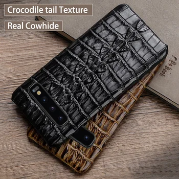 

Phone Case For Samsung Galaxy A50 A70 S7 S8 S9 S10 Plus Note 8 9 10 Crocodile tail fin texture Case for A30 A40 A5 A7 A8 2017