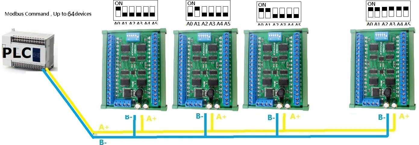 plc io placa de expansão uln2803a darlington
