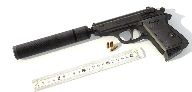 007 с PPK ручной Qiang Бумажная модель 3D ручной работы Военные Вентиляторы подарок внешней торговли