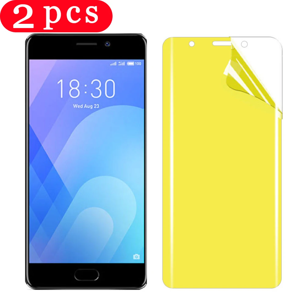2 шт для meizu 16xs 16 16th 15 lite plus полное покрытие Гидрогелевая пленка защитная не стекло