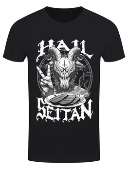 

Hail Seitan Vegan Vegetarian Men's Black T-shirt 2018 Brand T Shirt Men Fashion High Quality for Man Better