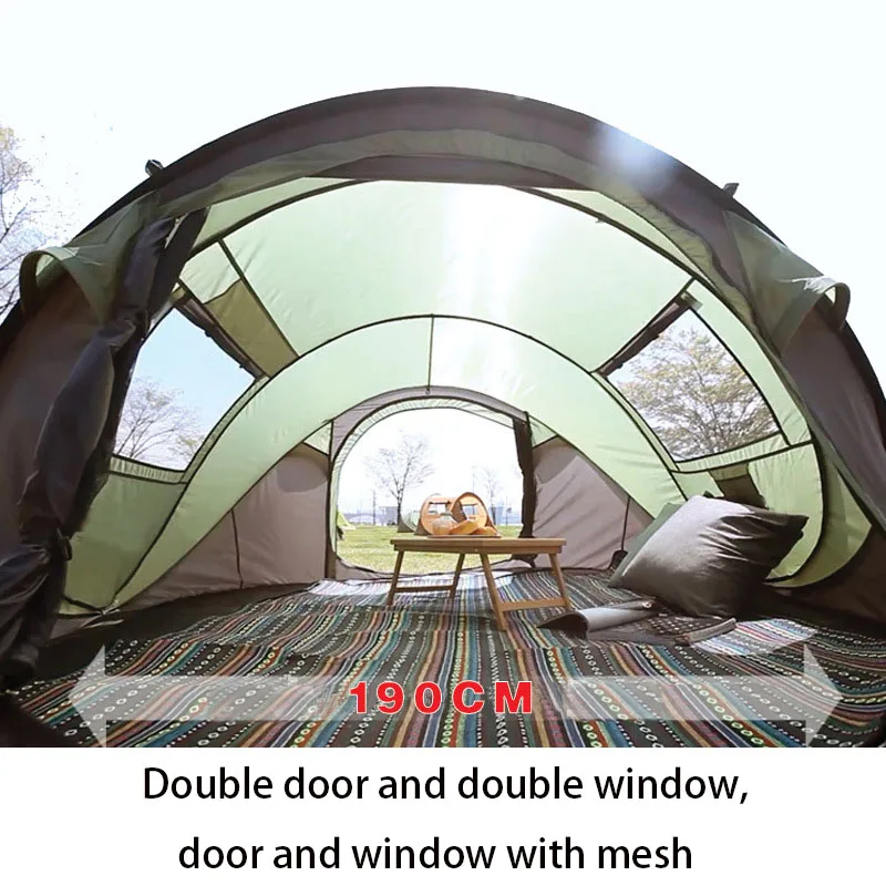Kingcamp Tent The Latest Super Large 4~5 People Tent to Avoid Building Automatic Tent Speed Open Tent Outdoor Camping Beach Tent
