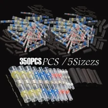 

350PCS Waterproof Insulated Heat Shrink Solder Sleeves Tubes Wire Connector Seal AWG22-10/0.5mm2-6.0 wire crimp connector