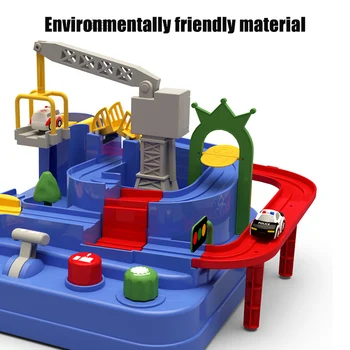 

Car Adventure Game Manipulative Rescues Squad Adventure Rail Car Model Racing Educational Toys LAD-sale