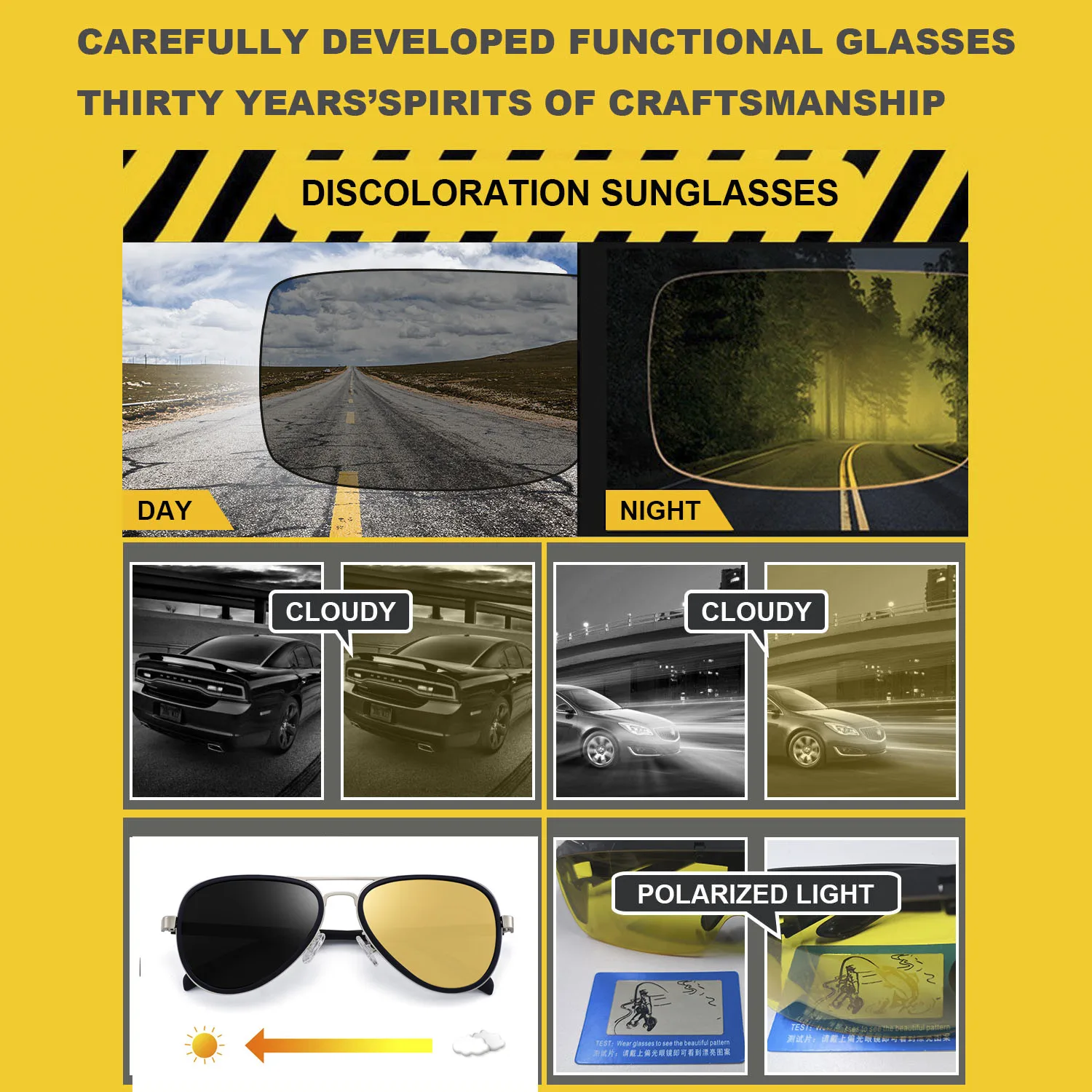 Очки ночного видения для вождения женские автомобильные солнцезащитные очки с