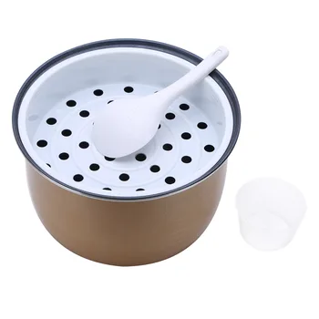 

Non Stick Interior Coated Inner Cooking Pot with Steamer Rice Spoon &Measuring Cup for Electric Rice Cooker Kitchen Cookware Set