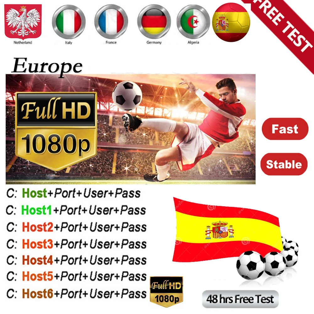 

egygold.net Full HD 1/2/3 Years Europe Cline/Spain stable in Portugal 7 Lines Oscam Cline Spanish used for v8 Nova