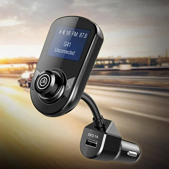 

Bluetooth Fm Transmitter for Car,Wireless Car Fm Transmitter Radio Adapter Car Kit W 1.77 Inch Display Supports Tf/Sd Card and U